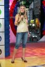 <p>Lauren Conrad was in the prime of her <em>Laguna Beach </em>fame when she appeared on <em>TRL. </em>Which explains why the reality star rocked her go-to half-up hairdo and waaaaay too many bangles. </p>