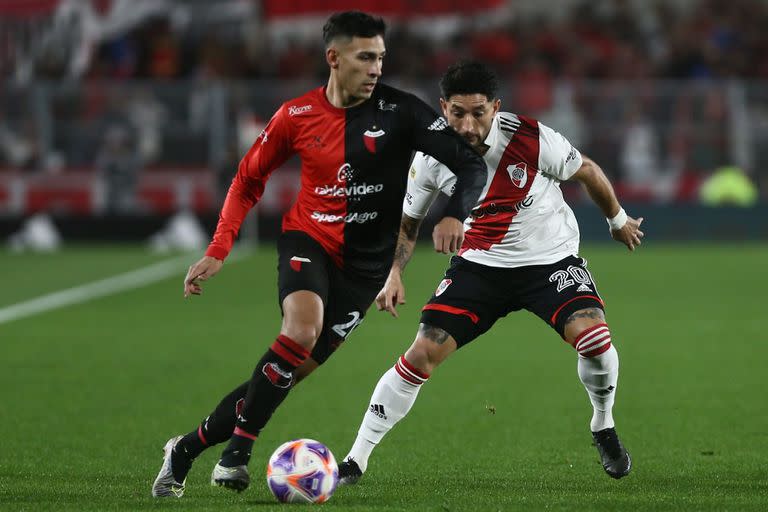 En el último partido entre River y Colón, el Millonario ganó 2 a 0 como local con goles de Lucas Beltrán y Nicolás De la Cruz
