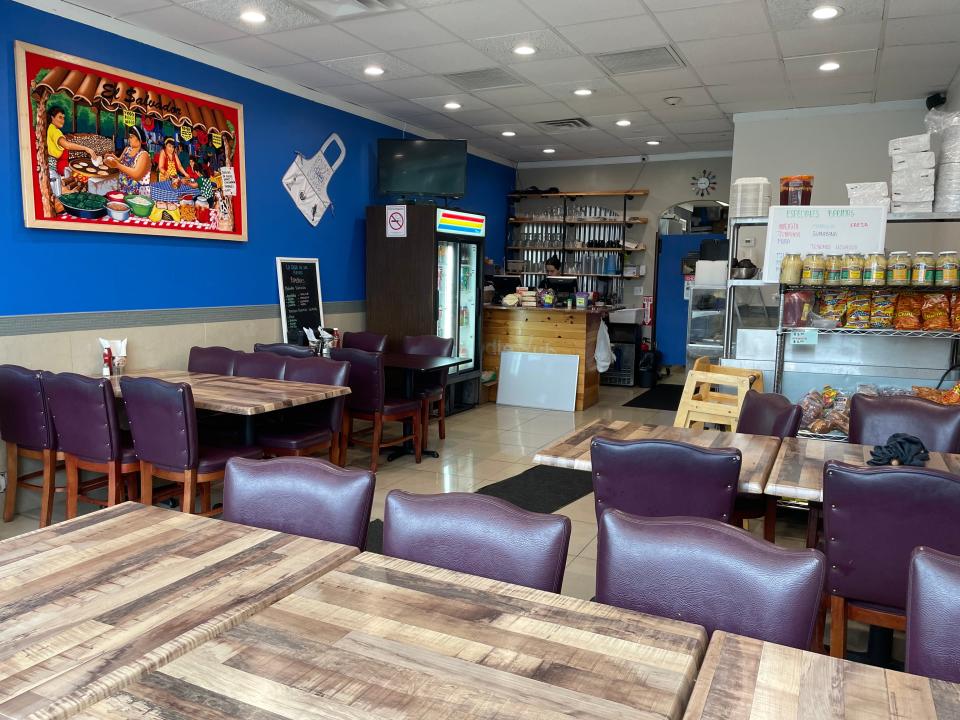 The dining room at La Casa de las Pupusas in Tappan. The Salvadorian restaurant opened in July. Photographed August 2023