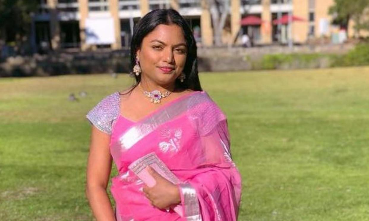 <span>Chaithanya ‘Swetha’ Madhagani was found dead in a wheelie bin on Mount Pollock Road in Buckley, west of Geelong, on Saturday</span><span>Photograph: supplied</span>