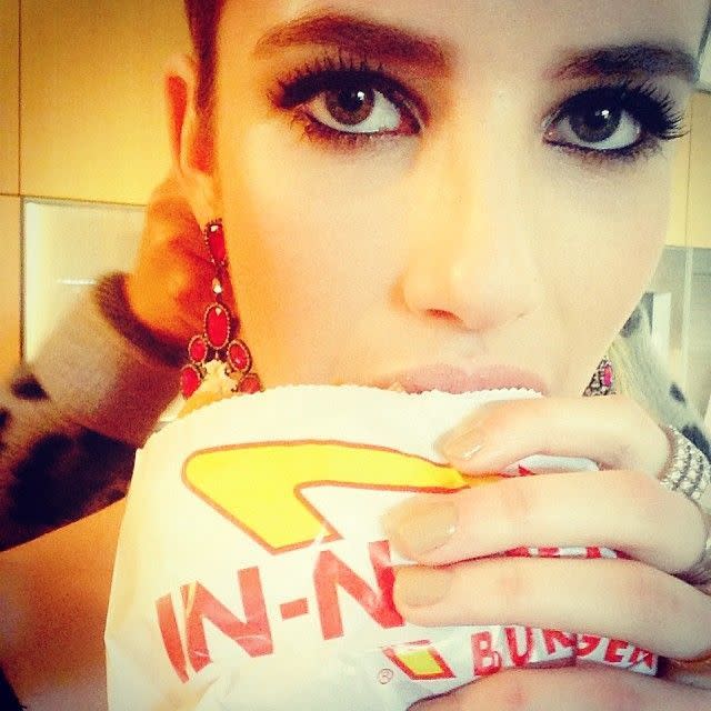 Emma Roberts at In-N-Out