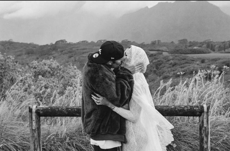 Justin Hailey Bieber Saint Laurent Vow Renewal