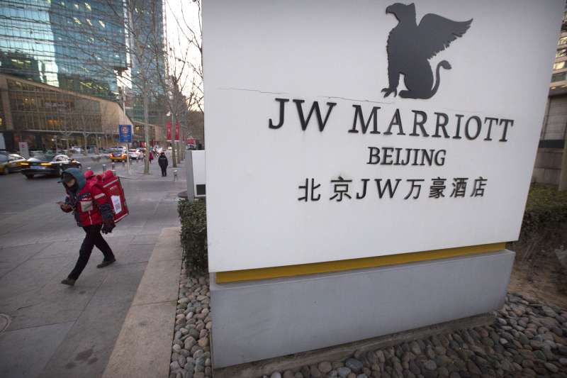 國際連鎖飯店「萬豪酒店」（Marriott）日前將台灣列為「國家」，掀起中國網友怒火與官媒撻伐，還引發一連串後續效應（AP）