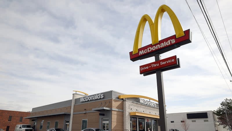 McDonald’s is pictured in South Salt Lake on Tuesday, April 18, 2023. McDonald's will be making multiple changes to its menu in the coming years, including adding spicy McNuggets and a bagel sandwich.