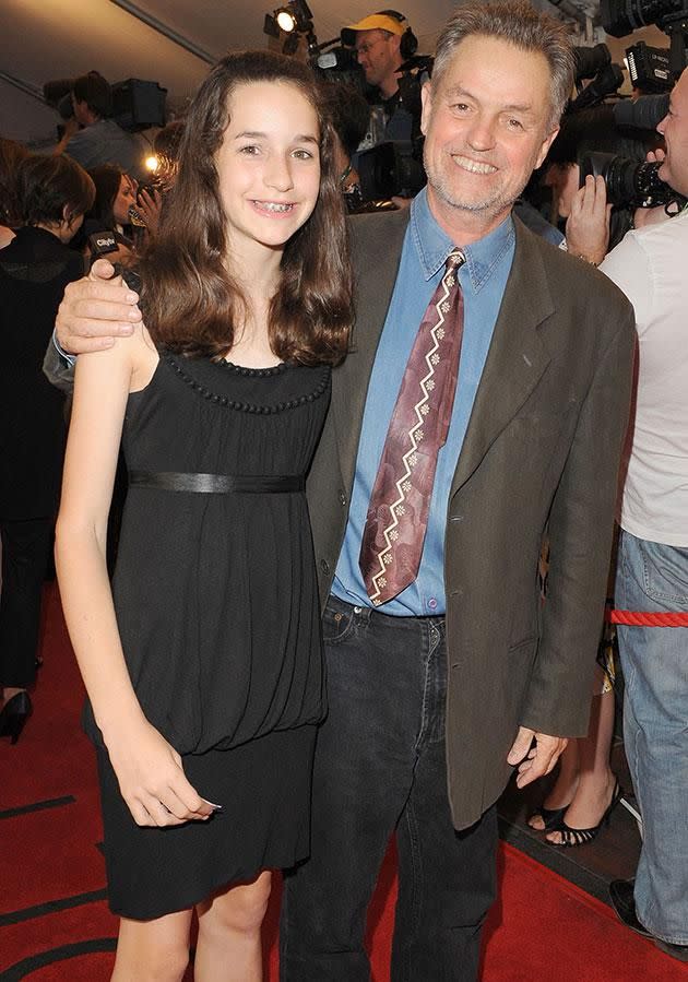 Jonathan Demme with his daughter in 2008. Source: Getty