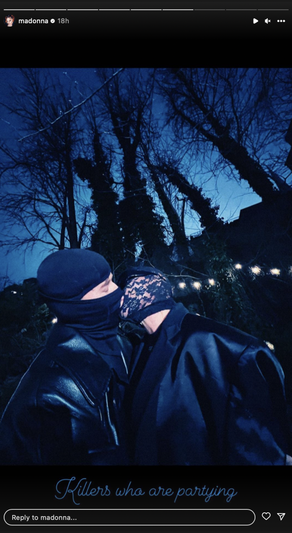 Madonna appears to confirm Josh Popper romance with kissing selfie (Madonna / Instagram)