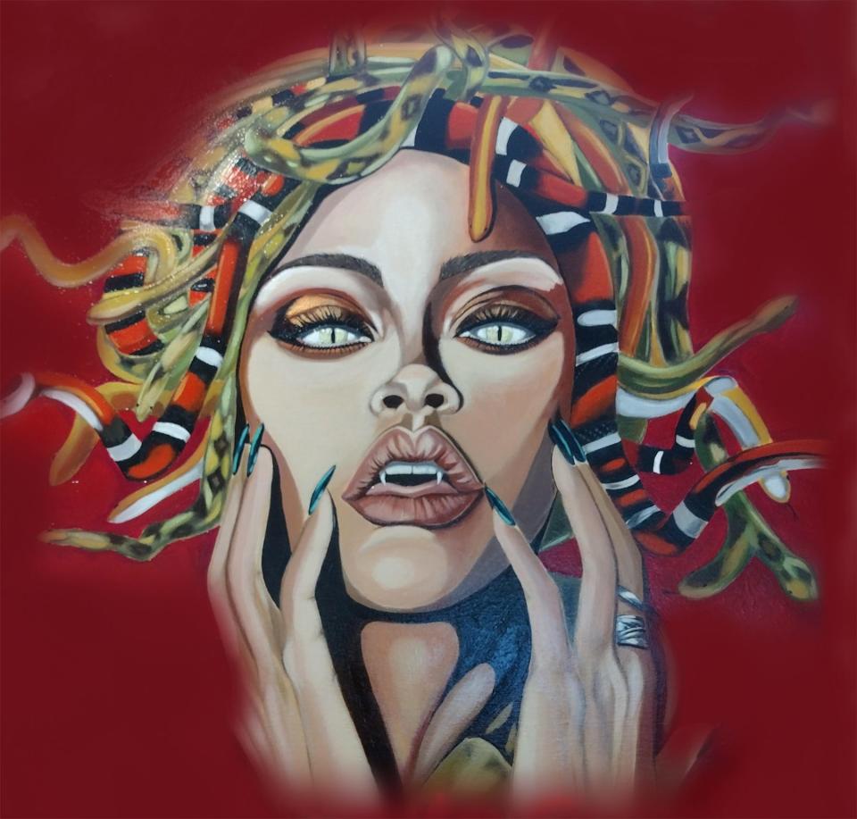 Rhonda Garcia's Medusa-inspired artwork will be among pieces on display during First Friday at Pueblo Heritage Museum July 7.