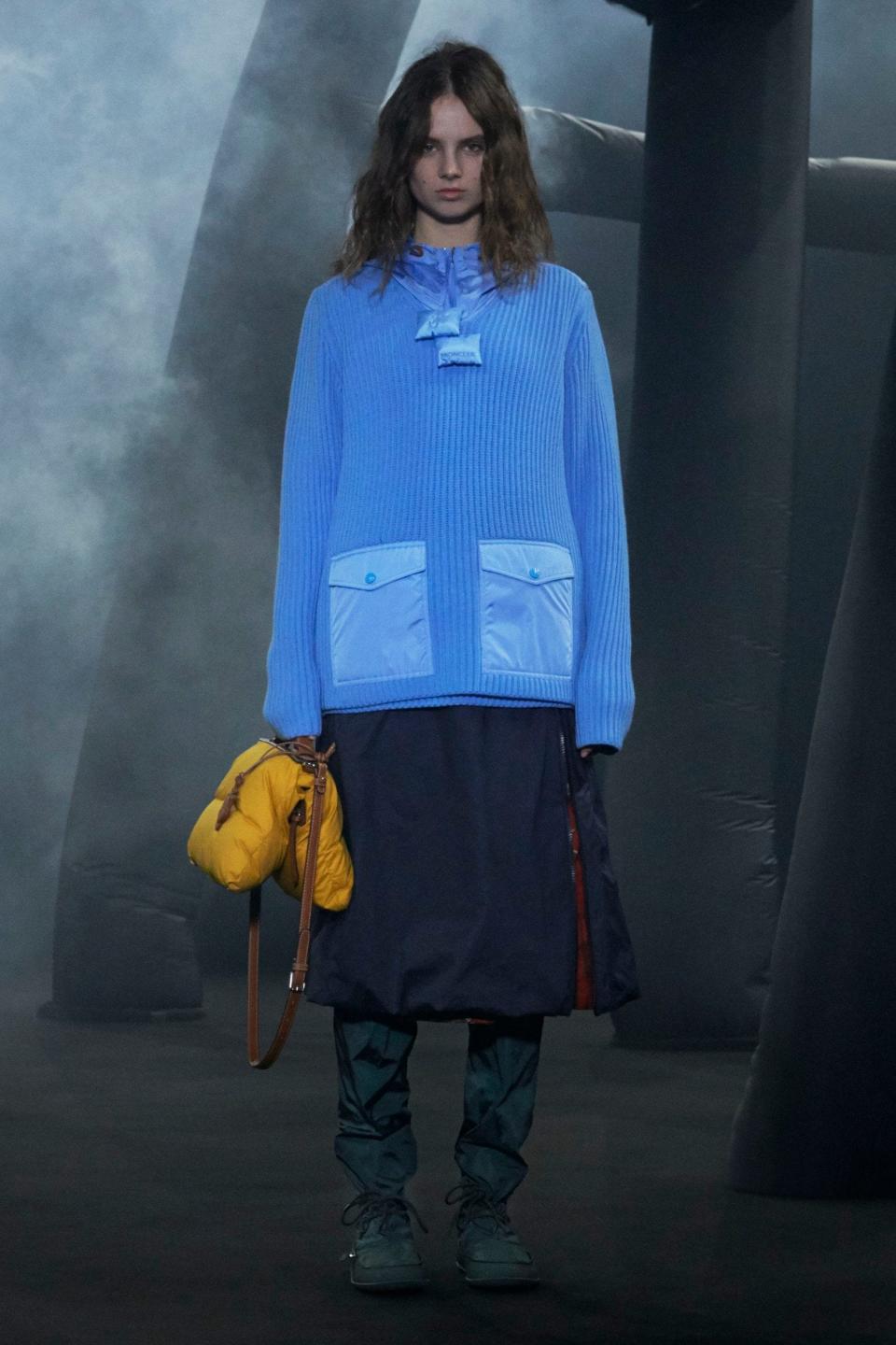 A look from 1 Moncler JW Anderson shown at Milan Fashion Week in February 2020 - Marcus Tondo