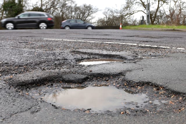 England's motorists report a pothole every 45 seconds