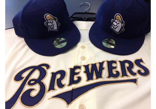 Brewers unveil ad patch for jersey sleeves