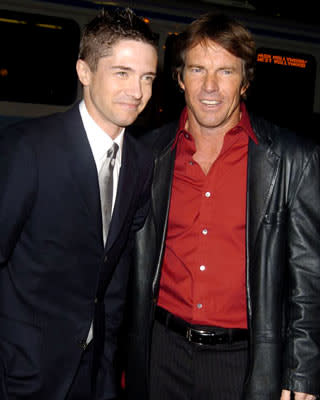 Topher Grace and Dennis Quaid at the Hollywood premiere of Universal Pictures' In Good Company