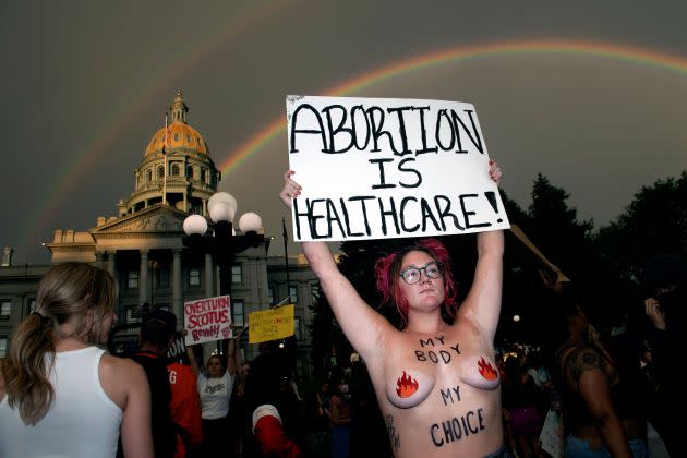 Protesta contra la derogación del aborto en Denver (Colorado, EEUU), el 24 de junio. (Photo: JASON CONNOLLY via AFP via Getty Images)
