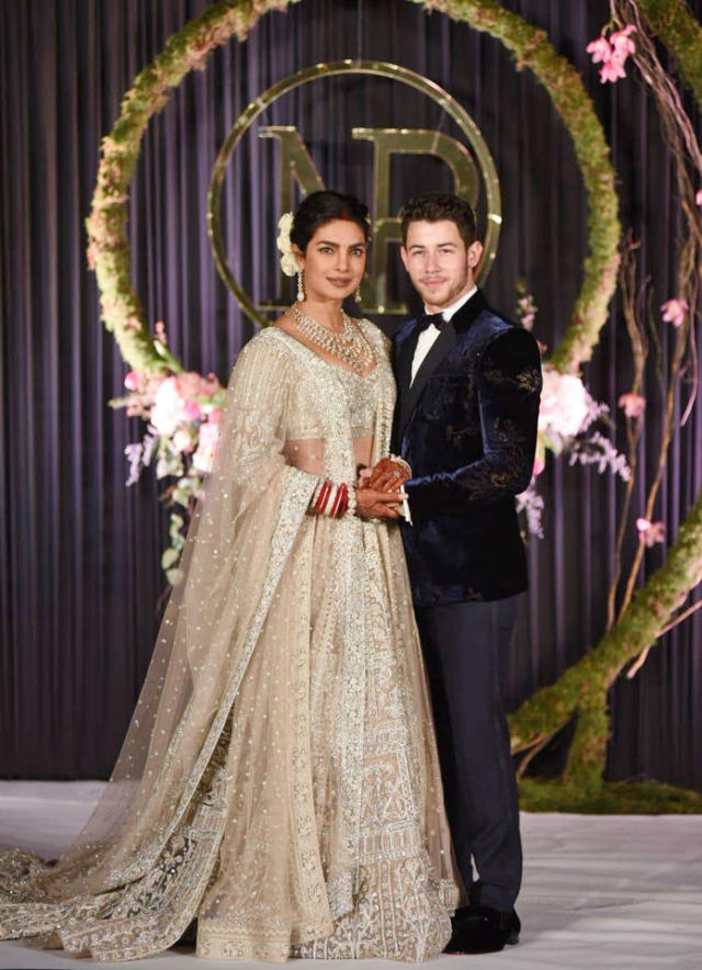 See Priyanka Chopra's wedding dress in revealed wedding photos