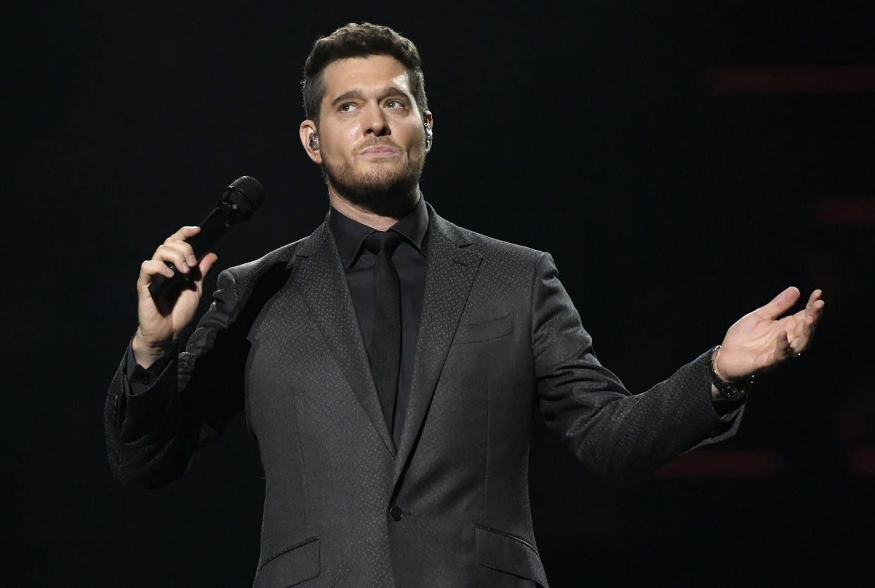 Michael Bublé spent his Wednesday in solo parent mode, watching over his four children and their 