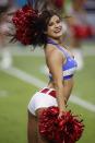 <p>The Arizona Cardinals cheerleaders perform during the first half of an NFL football game against the San Francisco 49ers, Sunday, Nov. 13, 2016, in Glendale, Ariz. (AP Photo/Rick Scuteri) </p>