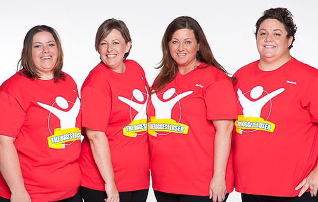 Brenda from The Biggest Loser (third from right).