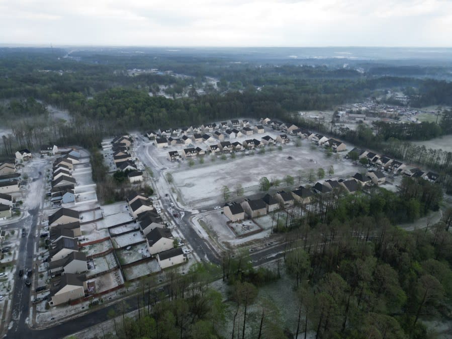 Hail litters Rock Hill neighborhood (Chatham McKinny)