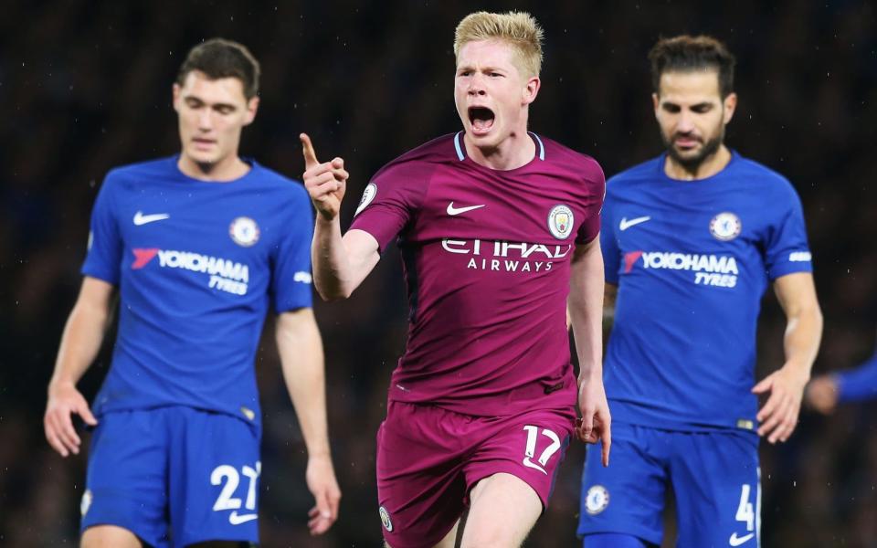 Kevin De Bruyne inspired Manchester City to beat Chelsea 1-0 at Stamford Bridge last September - Manchester City FC