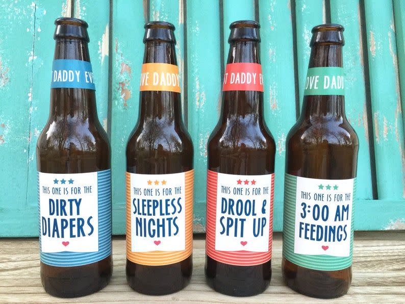 New Dad Personalized Beer Labels