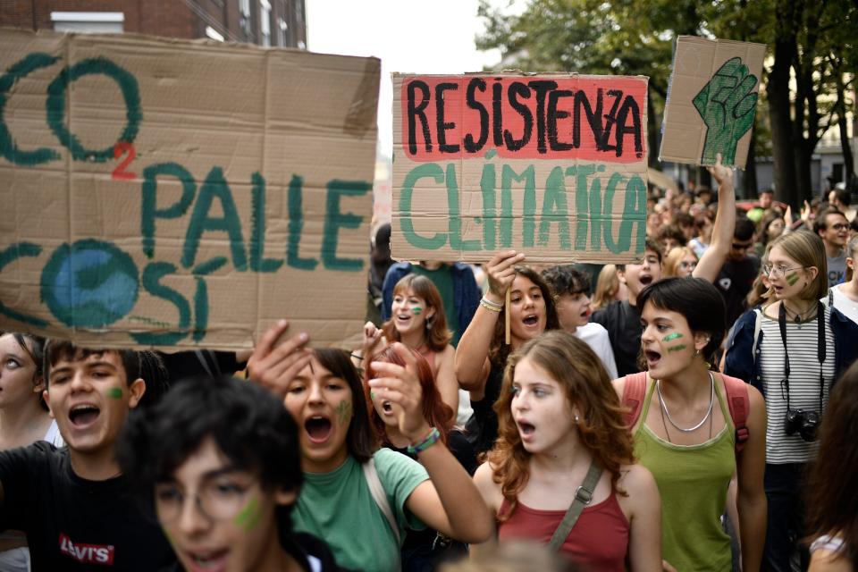 Die Gen Z ist unter anderem bei den Fridays-For-Future-Protesten für mehr Klimaschutz auf die Straße gegangen. - Copyright: Stefano Guidi/Getty Images