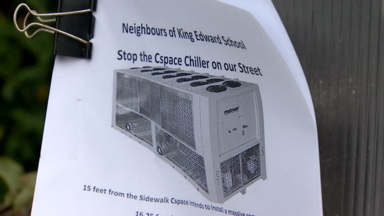 cSPACE chiller at King Edward School sparks protest