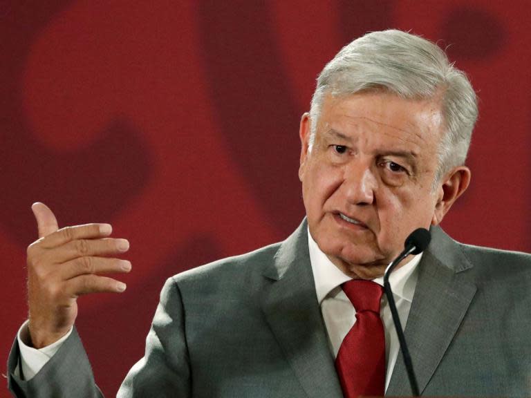 Mexico's president has said his country will not panic over Donald Trump’s threat to impose punitive tariffs in a row over migrants crossing the US border.Andrés Manuel López Obrador urged “great prudence” as he sent his top diplomat to Washington for talks to head off the 5 per cent tax on Mexican goods scheduled for 10 June.“I tell all Mexicans to have faith, we will overcome this attitude of the US government, they will make rectifications because the Mexican people don’t deserve to be treated in the way being attempted,” he said. Mr Trump has claimed that the tariff will increase by another five per cent every month up to 25 per cent “unless and until Mexico substantially stops the illegal inflow of aliens coming through its territory.”He said that they were “about stopping drugs as well as illegals”.However, Mr Lopez Obrador said Mexico was already “carryout out our responsibility in immigration policy”. Last month authorities arrested hundreds of people travelling in a migrant caravan through the southern state of Chiapas.“We have to help so that they don’t enter the United States illegally, but we also have to do it respecting human rights,” the president added. ”Nothing authoritarian. They’re human beings.” Mr Lopez Obrador rejected suggestions Mexico should complain to an international trade body. ”We want to have a good relationship with the United States government," he said. His comments ca ame after he sent a letter to Mr Trump saying he did not want a “confrontation”. He said: “The peoples and nations that we represent deserve that, in the face of any conflict in our relationships, no matter how serious, we will resort to dialogue and act with prudence and responsibility.”Mr Lopez Obrado said that the “America First” slogan was a “fallacy” because “until the end of time universal justice and fraternity prevail over national borders”.The threat of tariffs on Mexico sparked an outcry from business groups and political figures.Republicans said it jeopardised the new North American trade agreement, which was negotiated last year but has not yet been approved by lawmakers.“Let’s focus on solving the crisis at the border but not hurt our economy and endanger an important POTUS goal – a better trade deal w/ Canada & Mexico,” said Senator Rob Portman of Ohio.Senator Chuck Grassley of Iowa, chairman of the Senate Finance Committee, said the president’s threat was a “misuse of presidential tariff authority”.“Imposing tariffs on goods from Mexico is exactly the wrong move,” said Neil Bradley, executive vice president of the US Chamber of Commercs. “These tariffs will be paid by American families and businesses without doing a thing to solve the very real problems at the border. Instead, Congress and the president need to work together to address the serious problems at the border.” “It’s very hard to see the USMCA going forward after this,” said Philip Levy, who was a White House economist under President George W Bush and is now a senior fellow at the Chicago Council on Global Affairs. “The president has essentially told the Mexicans that the deal offers them no guarantees against trade protectionism. It asks them to jump through hoops with no reward.” Stock markets plunged on Friday, with the Dow Jones industrial average losing around 355 points, or 1.4 per cent, after the news of Mr Trump's threat broke.Economists forecast that tariffs of 25 per cent would cut US growth by at least 0.7 per cent to around 1 per cent in 2020. Meanwhile Mexico could slide into recession.If Mexico retaliates with its own tariffs they could also damage the US auto and farm industries. Last year Mexico bought $300bn of US goods and services, while the US imported $378bn from Mexico.The US is already involved in a trade war with China following the president’s decision to impose 25 per cent tariffs on $250bn of imports.