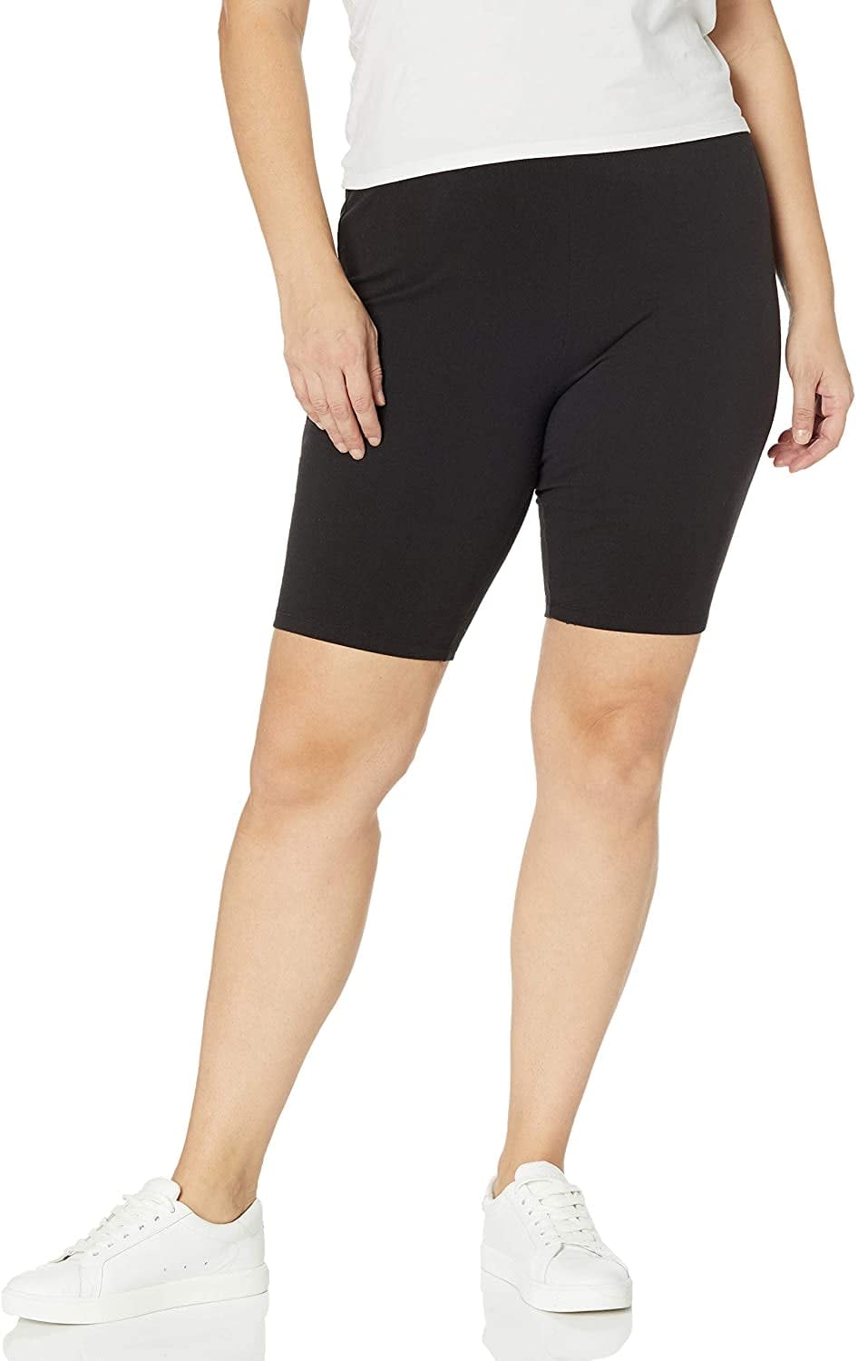 <p>You can't go wrong with these <span>Just My Size Stretch Jersey Bike Shorts</span> ($9, originally $18). If you have curves, these will be your new favorites; they have lots of five star reviews. Customers say to consider sizing down, as they have plenty of stretch. Plus, since they're cotton, these are best for dog walks and light movement. If you're looking for bootcamp bike shorts, these might not be the shorts for you.</p>