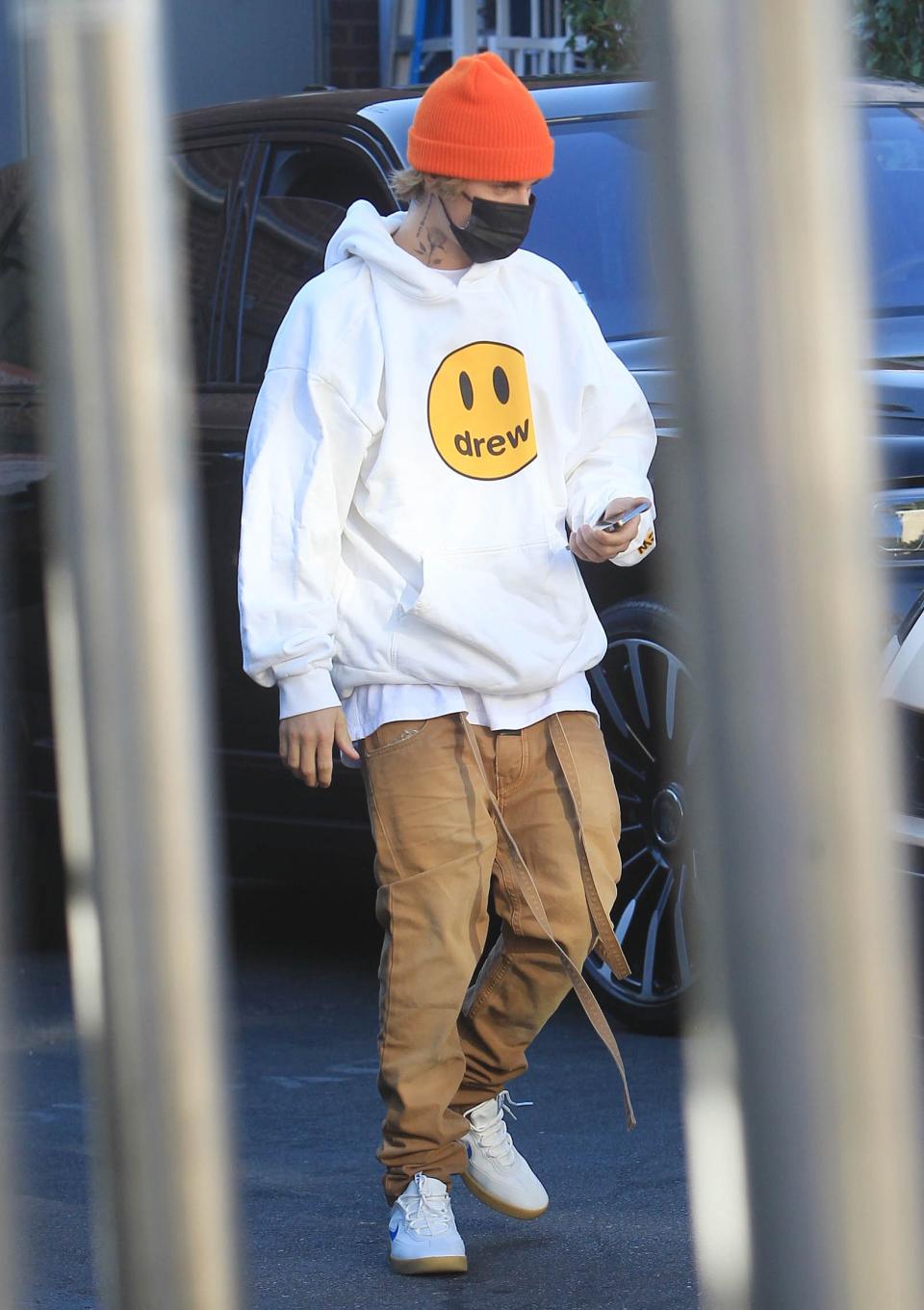 Justin Bieber  in Los Angeles, November 19, 2020.