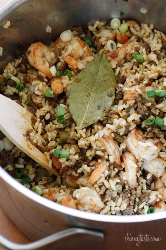 <p>Skinny Taste</p><p>A healthier twist on a Cajun classic, the addition of shrimp turns this “dirty brown rice” into a fabulous main dish.</p><p><strong>Get the recipe: <a href="https://www.skinnytaste.com/dirty-brown-rice-with-shrimp" rel="nofollow noopener" target="_blank" data-ylk="slk:Dirty Brown Rice with Shrimp;elm:context_link;itc:0;sec:content-canvas" class="link rapid-noclick-resp">Dirty Brown Rice with Shrimp</a></strong></p><p><strong>Related: <a href="https://parade.com/1379060/kristamarshall/grilled-shrimp-recipes/" rel="nofollow noopener" target="_blank" data-ylk="slk:50 Best Grilled Shrimp Recipes For Summer;elm:context_link;itc:0;sec:content-canvas" class="link rapid-noclick-resp">50 Best Grilled Shrimp Recipes For Summer</a></strong></p>