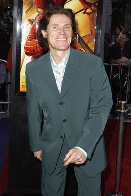 Willem Dafoe grins as if he'd make a good Joker at the LA premiere of Columbia Pictures' Spider-Man