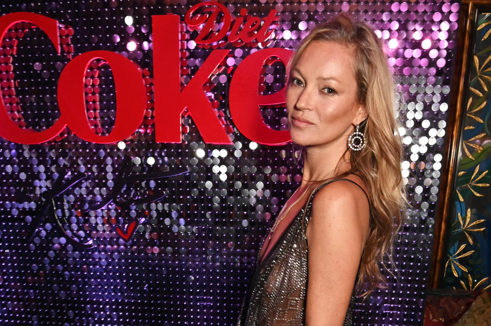 LONDON, ENGLAND - NOVEMBER 09: Kate Moss attends Diet Coke's 40th Birthday celebration hosted by supermodel and Creative Director Kate Moss on November 9, 2022 in London, England. (Photo by David M. Benett/Dave Benett/Getty Images for Diet Coke)