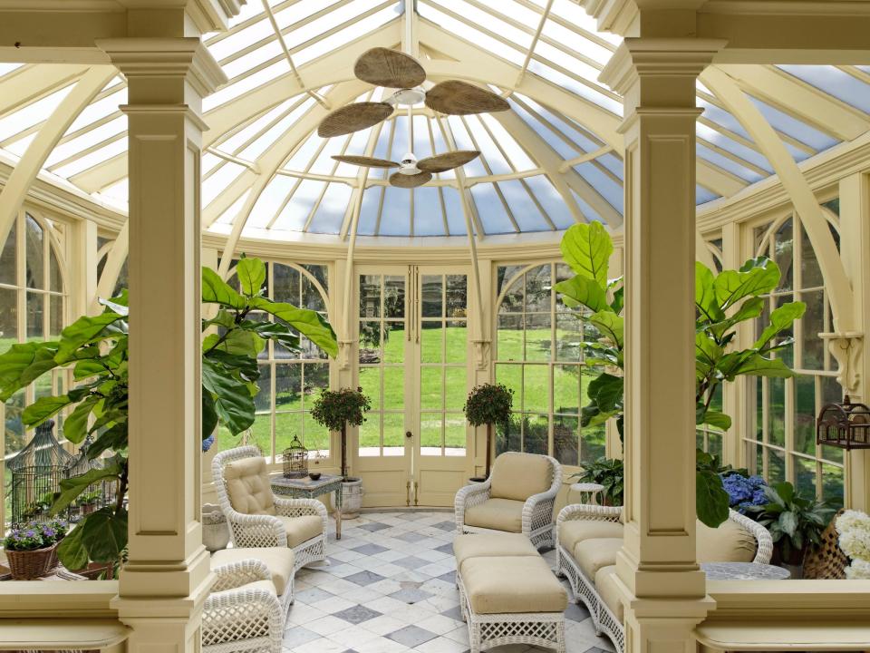 Inside the conservatory at 2 Clifton Place.