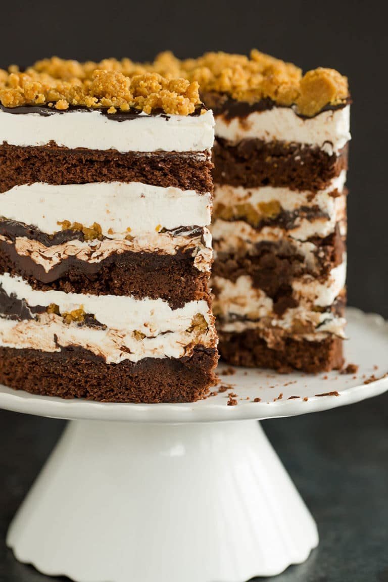 <strong>Get the <a href="https://www.browneyedbaker.com/smores-layer-cake/" target="_blank">S'mores Layer Cake recipe</a>&nbsp;from Brown Eyed Baker</strong>