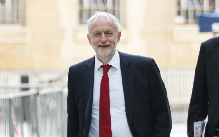 Jeremy Corbyn arriving at the BBC for his interview with Andrew Marr (Tolga Akmen/LNP/REX/Shutterstock)