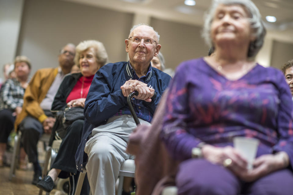 In 2016, Trump won older voters by 7 percentage points. Just over 70% of citizens over 65 voted, compared to 46% of citizens between 18 and 29. (Photo: Tom Williams via Getty Images)