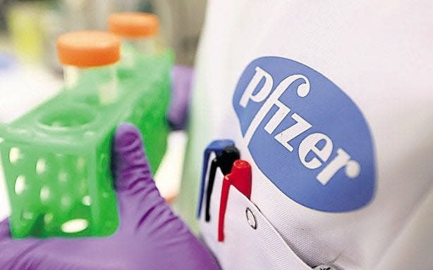 Pfizer  - Credit: Chris Ratcliffe/Bloomberg