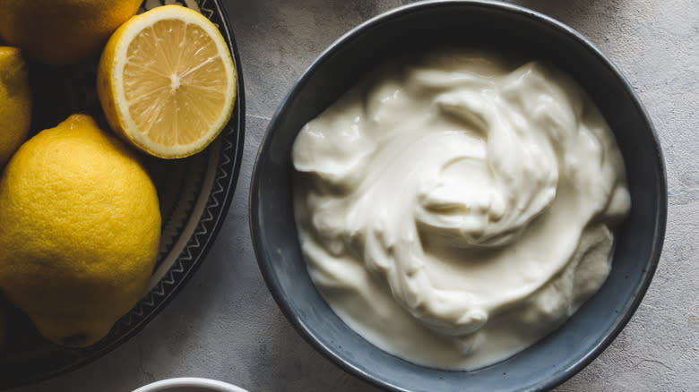 lemons and yogurt