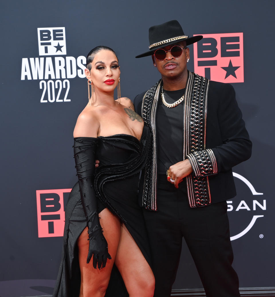 LOS ANGELES, CALIFORNIA - JUNE 26: Ne-Yo and Crystal Smith attend the 2022 BET Awards at Microsoft Theater on June 26, 2022 in Los Angeles, California.(Photo by Prince Williams/ Getty Images)
