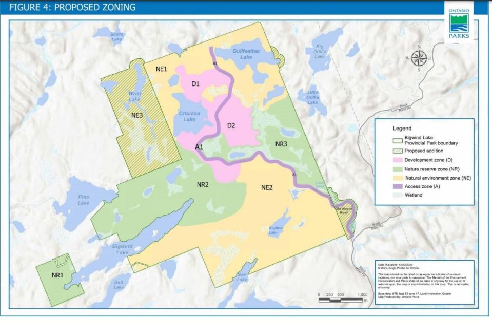 Part of the province's proposal includes an expansion of Bigwind Lake Provincial Park.
