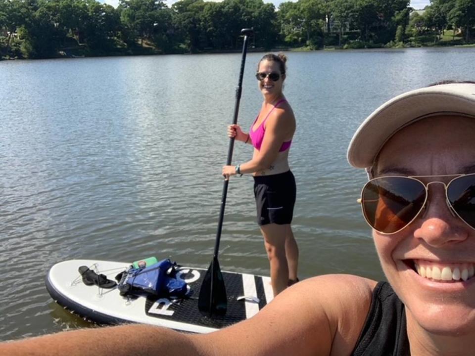 At the start of the pandemic, Abby Moore attempted a 30-day yoga challenge but didn’t finish. Her friend suggested they instead try choosing a workout for every weekday.