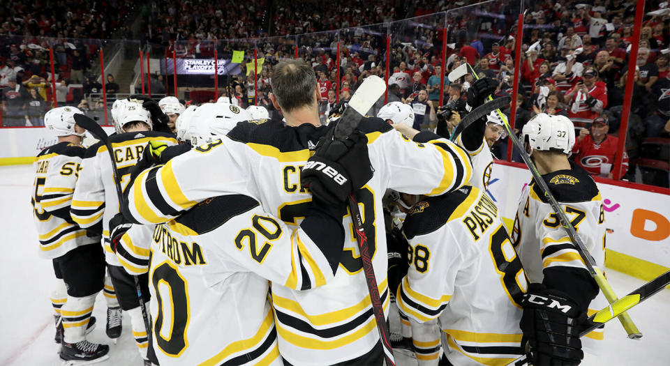 The Boston Bruins advance to the Stanley Cup Finals 