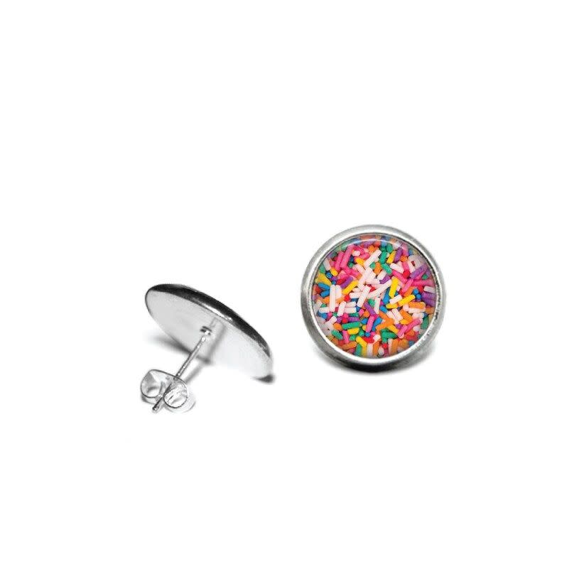 31) Four Oh Seven Creations Birthday Sprinkle Earring Studs