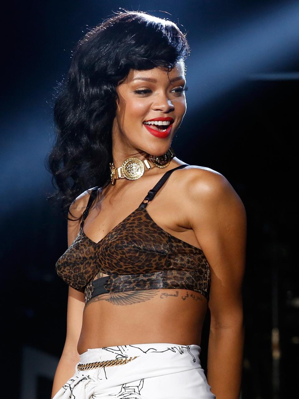 Rihanna performs live on stage as part of her 777 tour at The Forum on November 19, 2012 in London, England