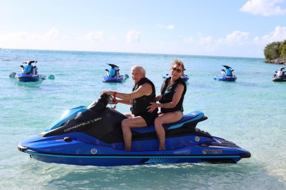 She and her husband Jerry Sheindlin, 90, work out together. Courtesy of Sarah Rose