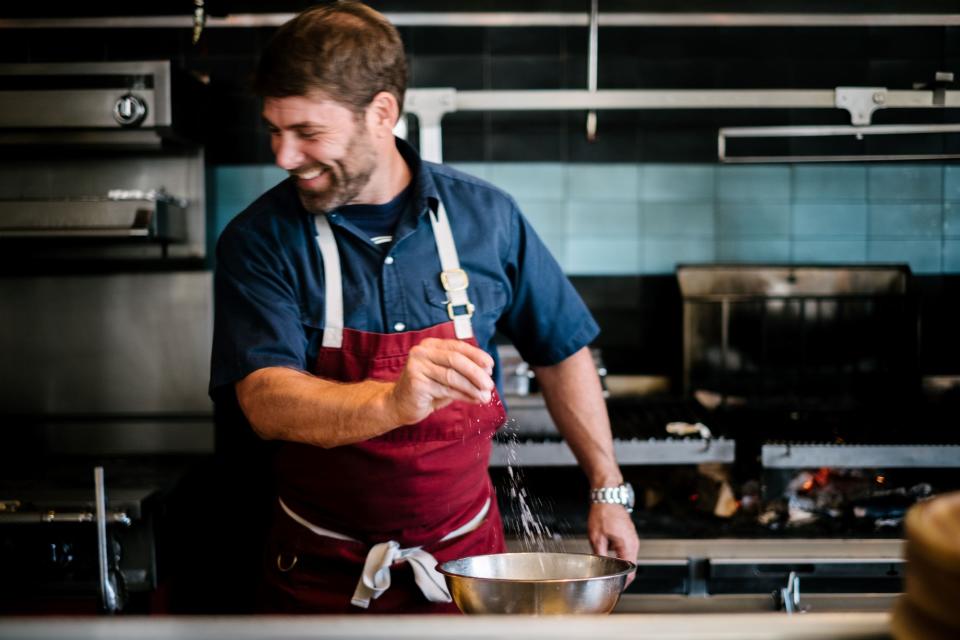 Clay Conley, a partner at Buccan bistro in Palm Beach, is a nationally acclaimed chef.