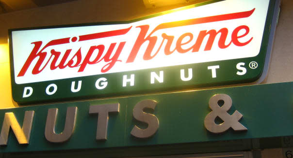 Krispy Kreme Doughnuts sign logo