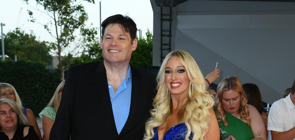 Mark Labbett and girlfriend Hayley Palmer. (Getty Images)