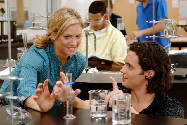 <p>Courtesy Everett Collection</p> Brittany Snow and Penn Badgley in 'John Tucker Must Die'