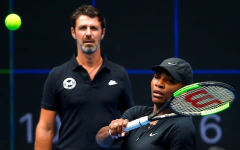 Serena Williams’s coach, Patrick Mouratoglou was warned during the US Open last September - Credit: REUTERS