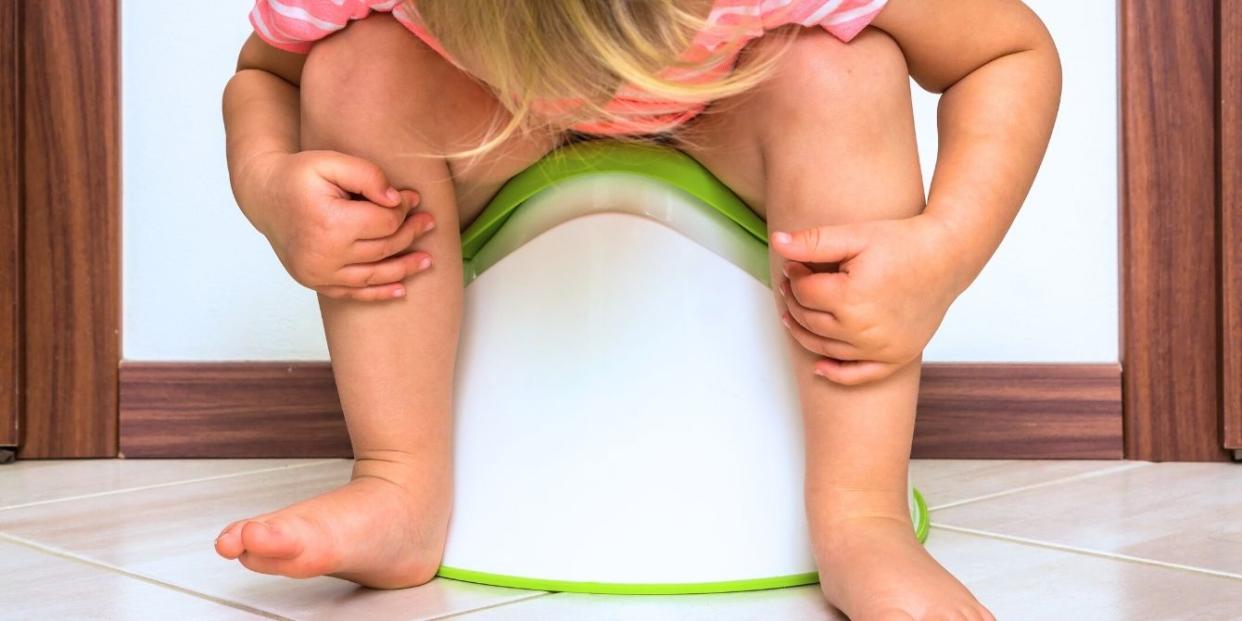 Toddler on potty